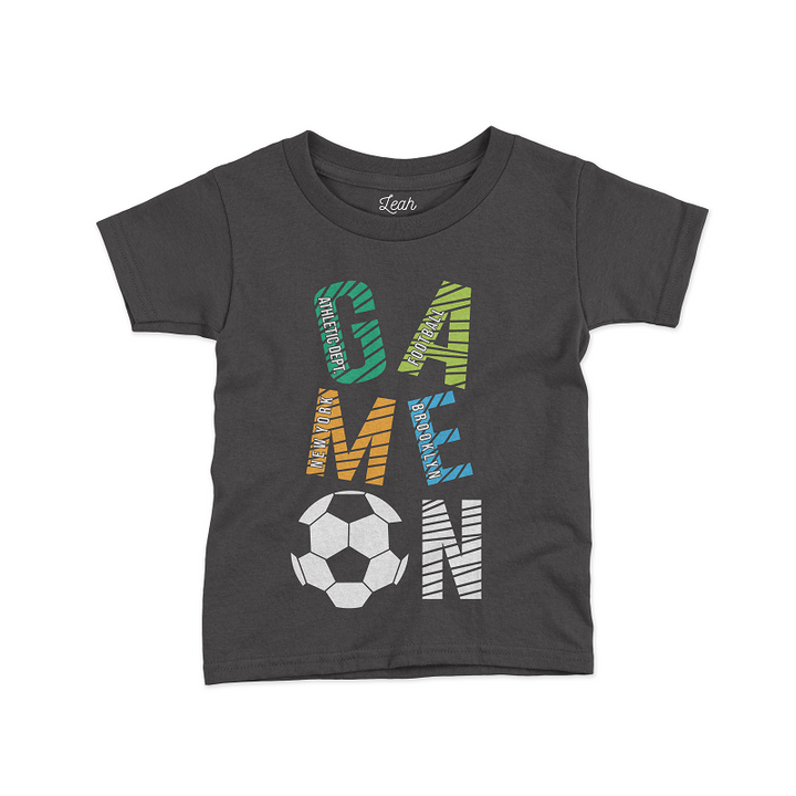 Boys Game On Graphic Tee
