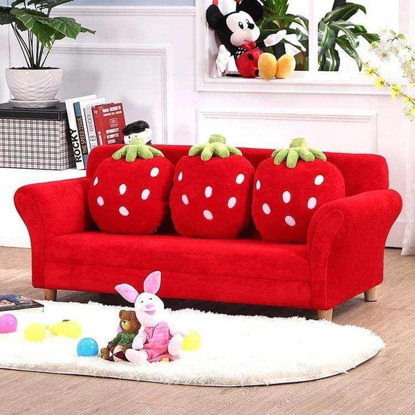 Red Strawberry Sofa - 3 Seater - Leah