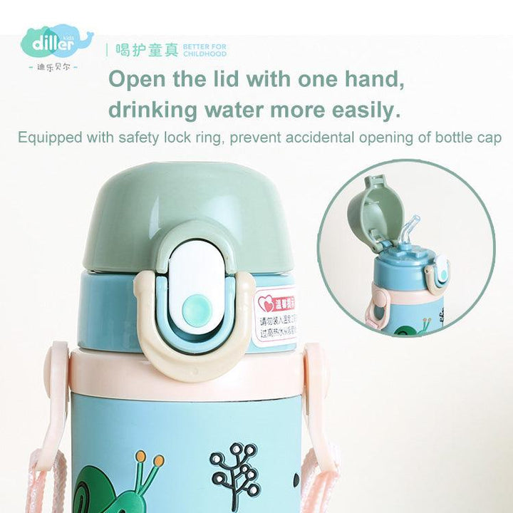 Kids Cute Animals Water Bottle - 450 ML - Leah