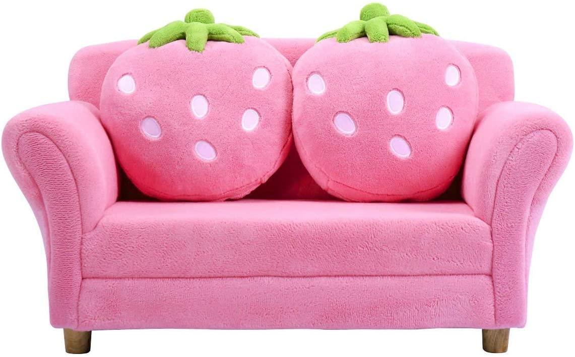 Pink Strawberry Sofa 2 Seater Leah