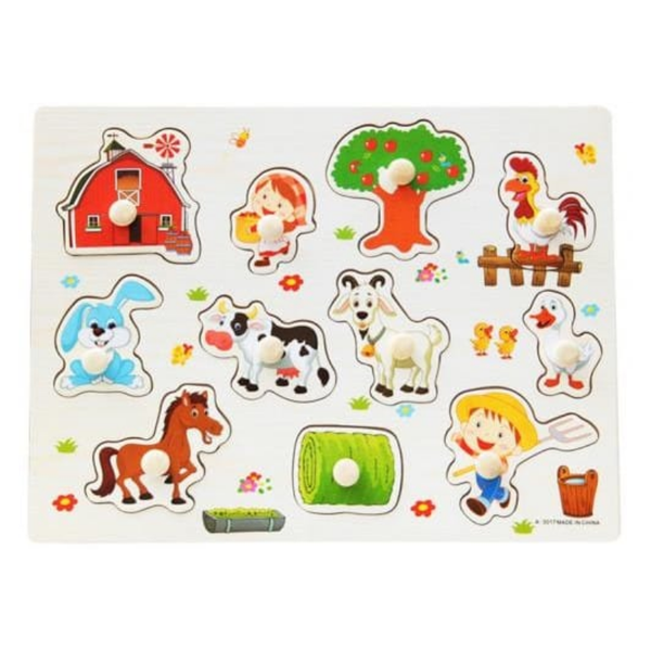 FARM WOODEN KNOB PUZZLES
