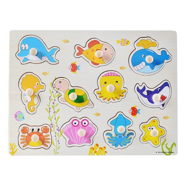 FISH WOODEN KNOB PUZZLES
