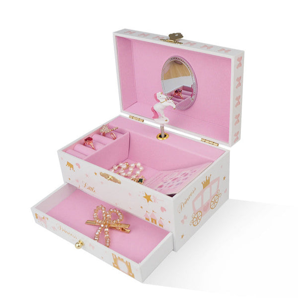 Unicorn Castle Jewellery Box - White