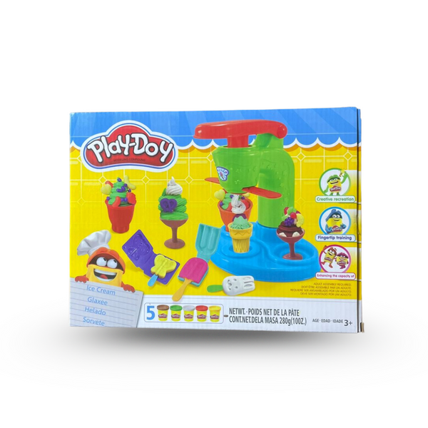 Play-Doh | Ice Cream Machine Set | Green | 24 Pcs