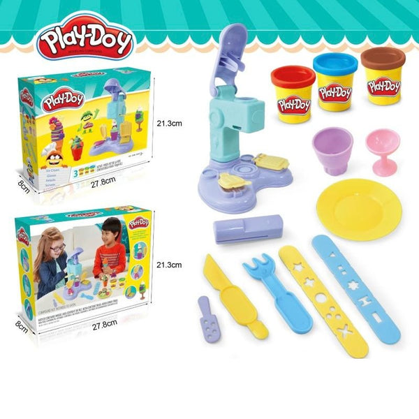 Play-Doh | Ice Cream Machine Set | Purple | 15 Pcs