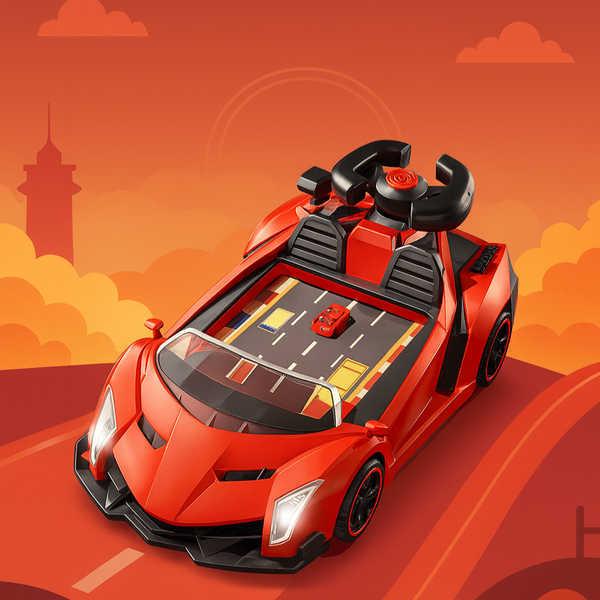 Simulation Racing Game - Red