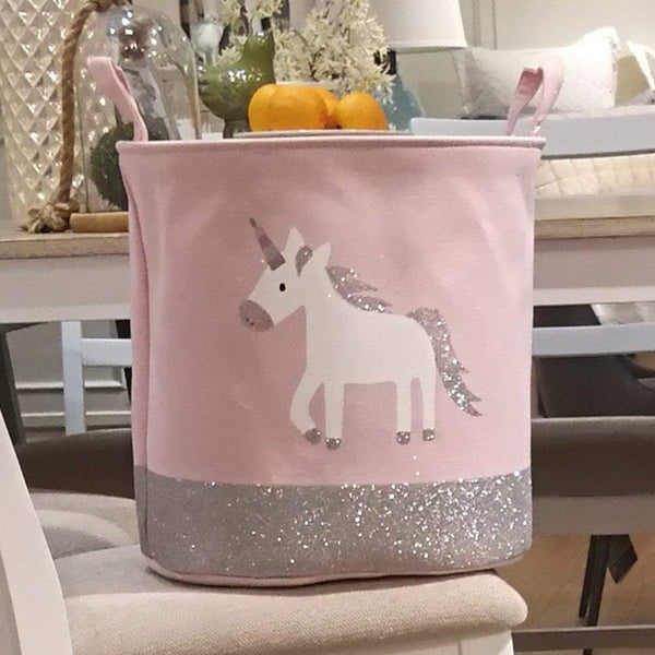 Unicorn Storage Basket - Pink