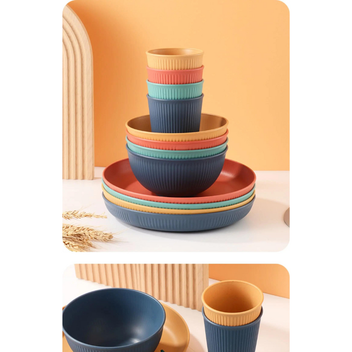 Wheat straw Kids Tableware Set