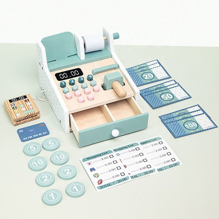 Little Shopkeeper Wooden Cash Register Set – Leah