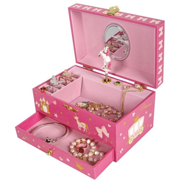 Unicorn Castle Jewellery Box - Rose