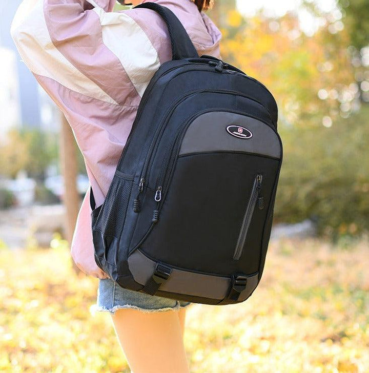 Minimalist Backpack - Grey Black - Leah