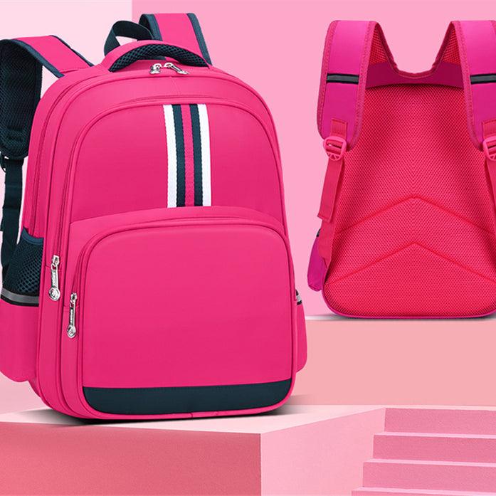 Stripes Backpack - Pink - Leah