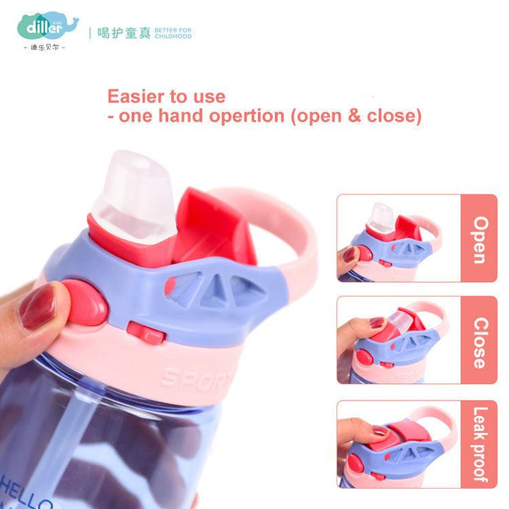 Kids Plastic Water Bottle - 500 ML - Leah