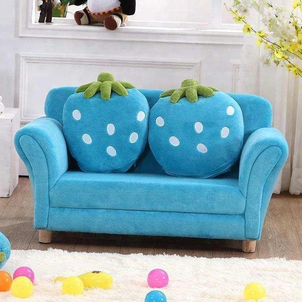 Blue Strawberry Sofa - 2 Seater