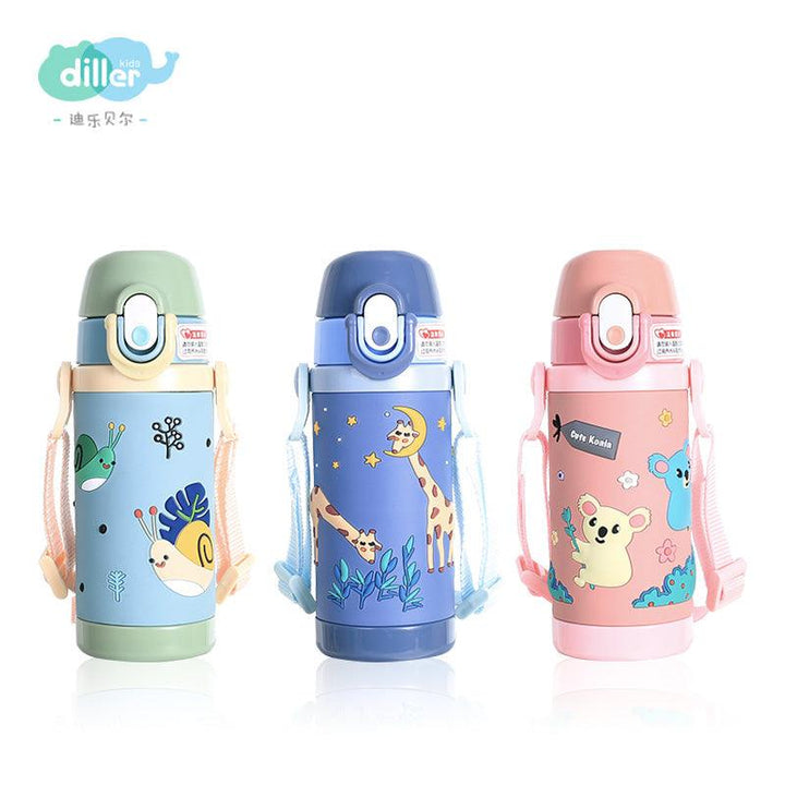 Kids Cute Animals Water Bottle - 450 ML - Leah