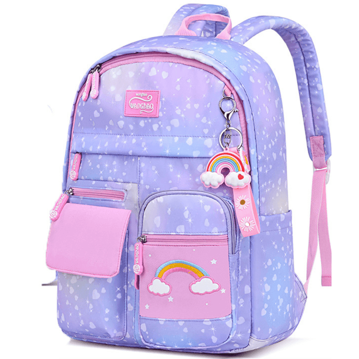 Snowy Clouds Backpack - Blue - Leah