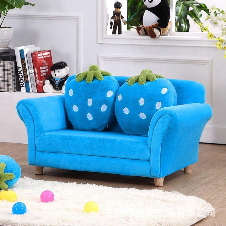 Blue Strawberry Sofa - 2 Seater