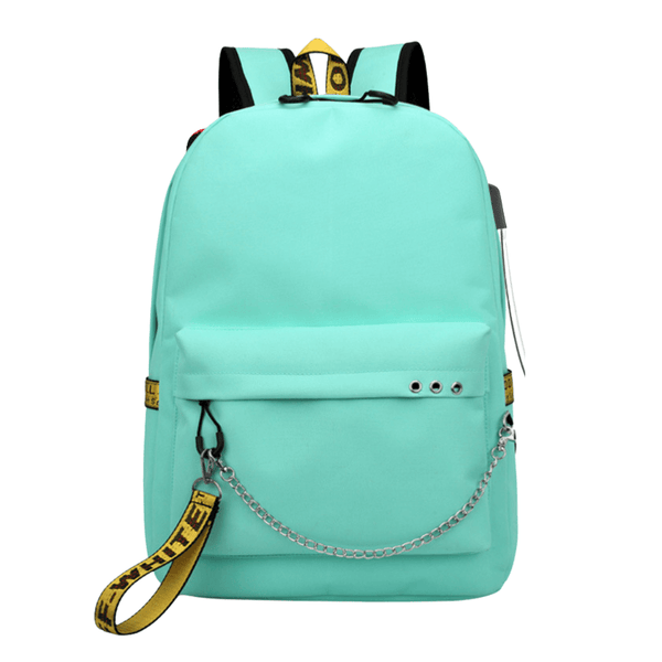 Canvas Backpack - Teal - Leah