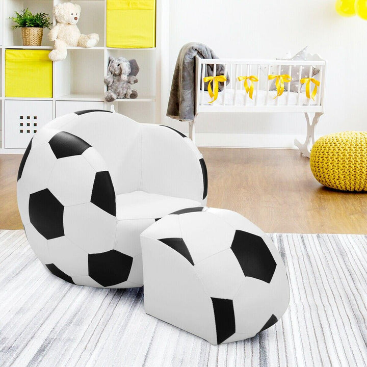 Soccer Ball Sofa with Ottoman