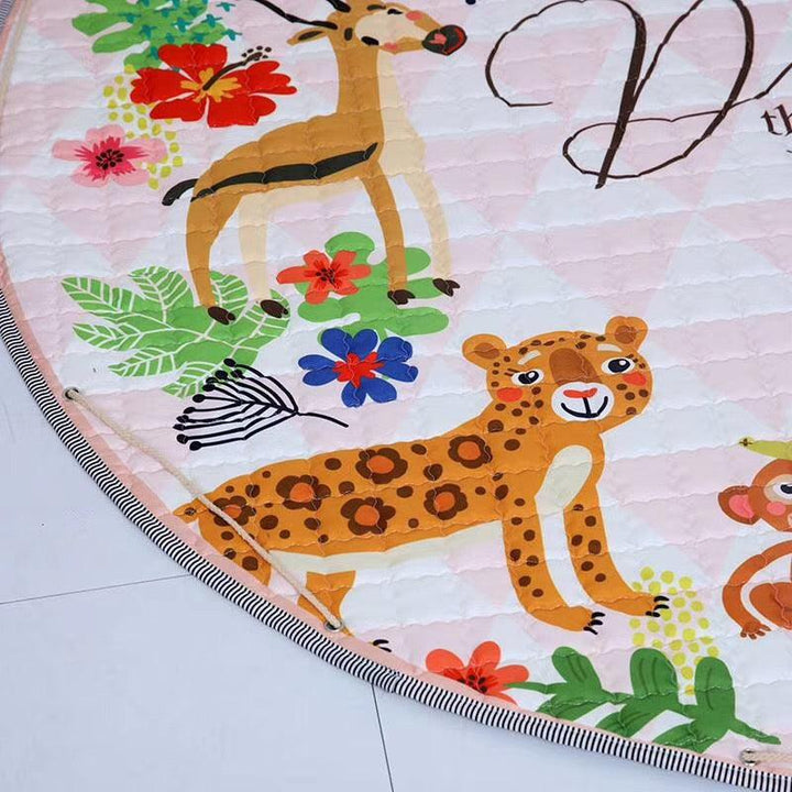 Jungle Play Mat | Toys Organizer Bag - Leah