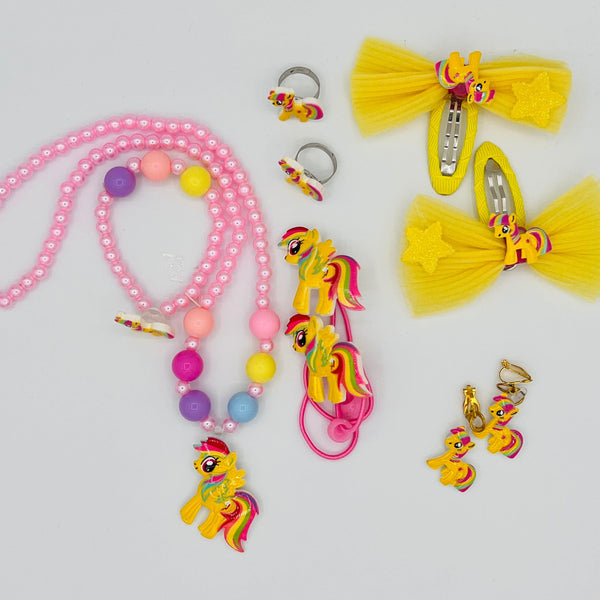 Yellow Contrast Jewelry Set - Leah