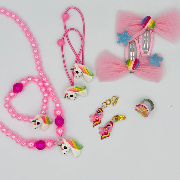 Pink Pony Jewelry Set - Leah