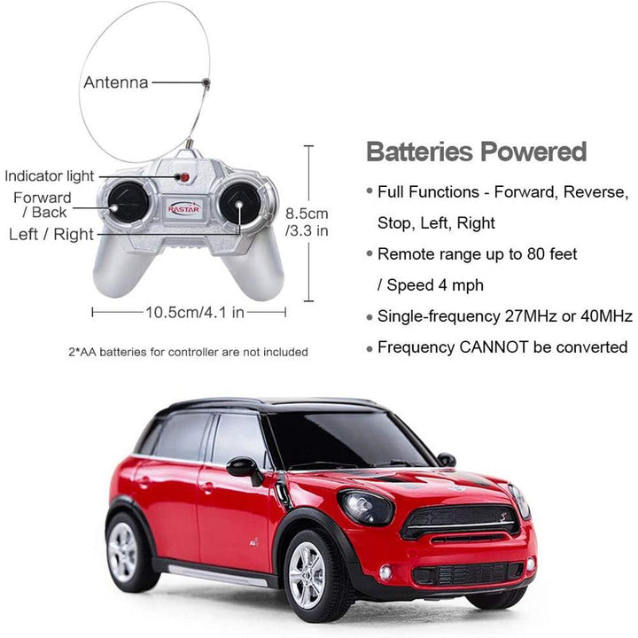 Mini Cooper S Countryman Rc Car 1:14 Scale - Leah