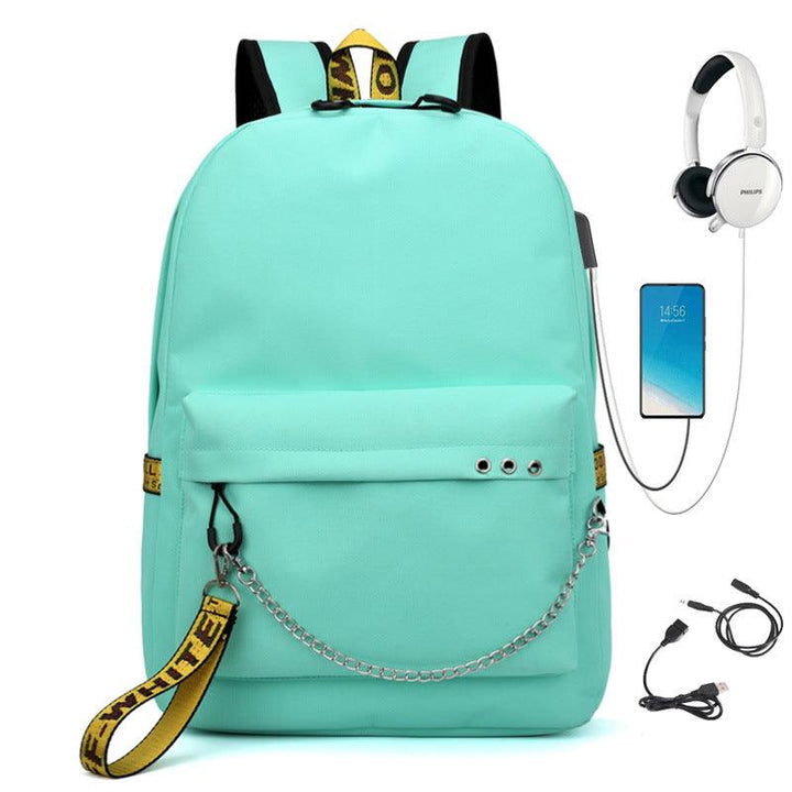 Canvas Backpack - Teal - Leah