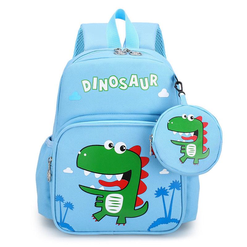 Dino Backpack - Sky Blue – Leah