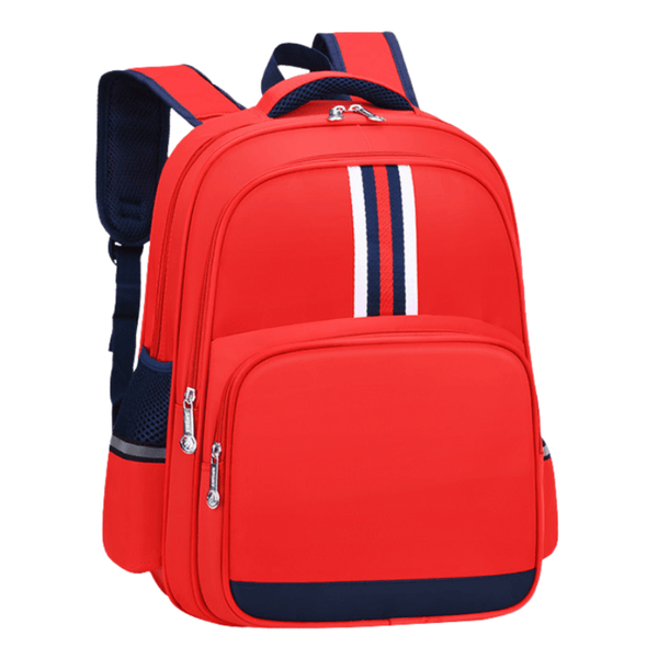 Stripes Backpack - Red - Leah