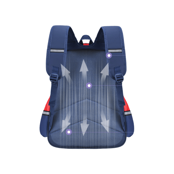 Stripes Backpack - Light Blue - Leah