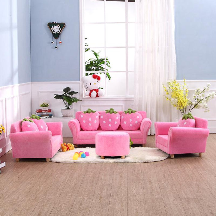 Pink Strawberry Sofa - 2 Seater - Leah